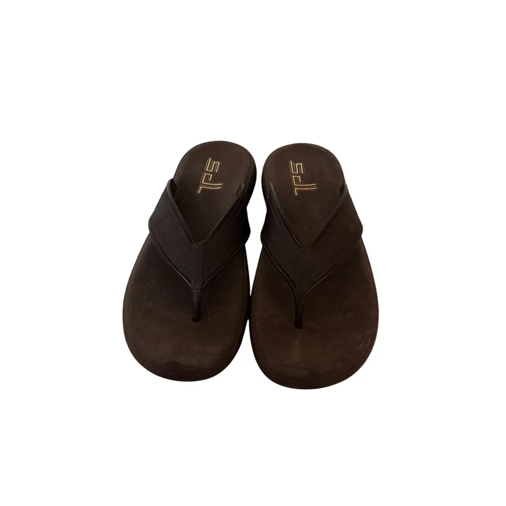 Sandelindas‎ Brown Rubber Thong Flip Flop Sandals Size 28 Made in Mexico